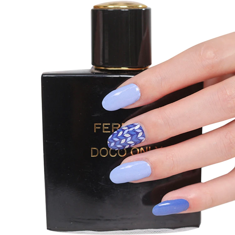 Different Styles DIY Nail Art Decoration Nail Wraps Decals Wholesale Black 3D Ble Nail Sticker