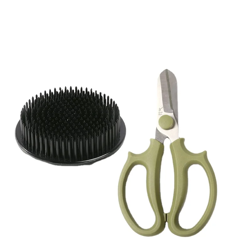 Plastic kenzanWholesale Plastic ikebana Pin Frog Floral Kenzan Ikebana Flower Holder Ceramic Frogs Arranging Tool Pin Frog