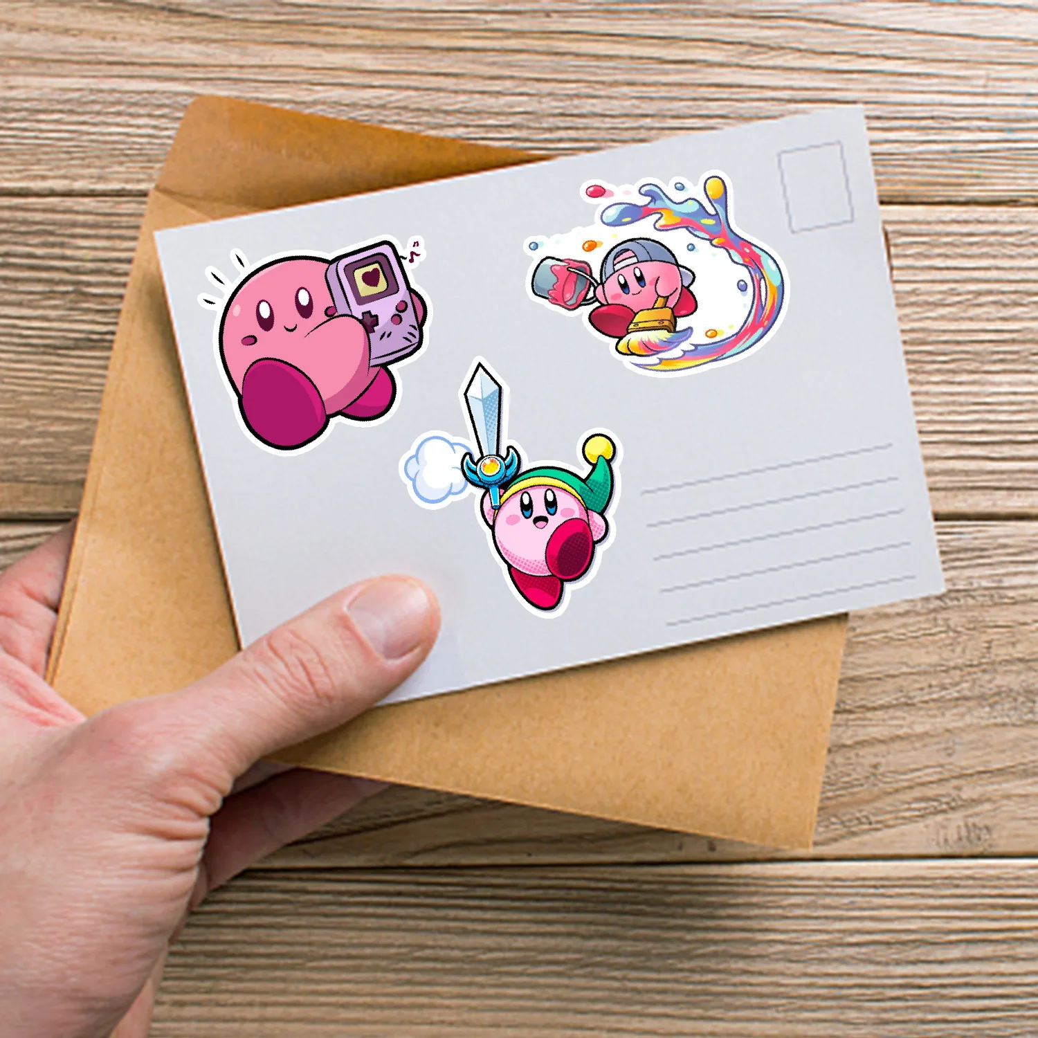 50pc/bag Cartoon Kirby Stickers Customized Graffiti Waterproof Stickers for Cellphone Case Backpack Skateboard Mobile Phone