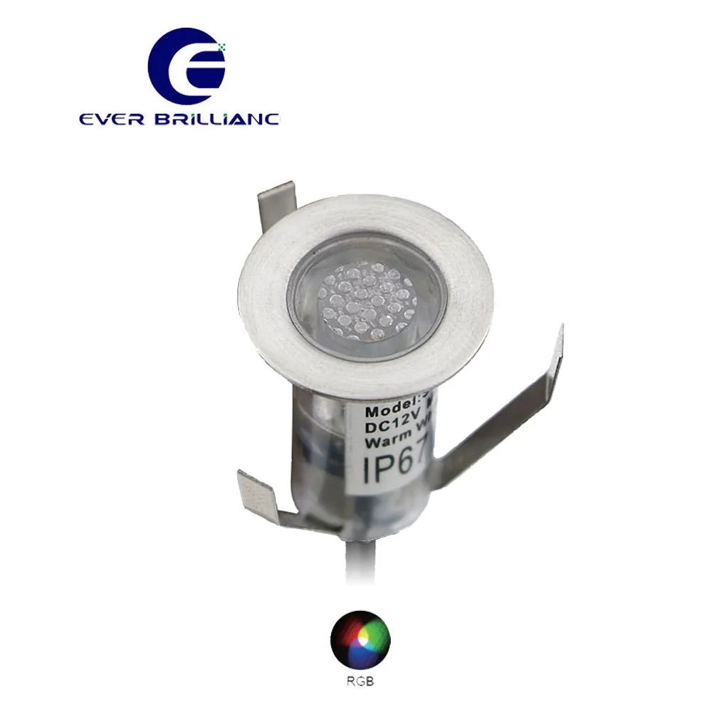IP67 Led RGB DC12V Garden Lawn Implant Light Mini Deck 0.4W Outdoor Stairway Lane Lamps