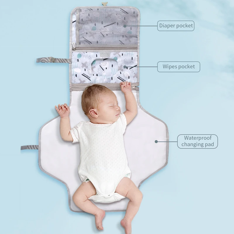 Softy Easy Mummy Diapers Rectangle Proof Wholesale Muslin Nylon Linen Reusable Kids Changing Pad