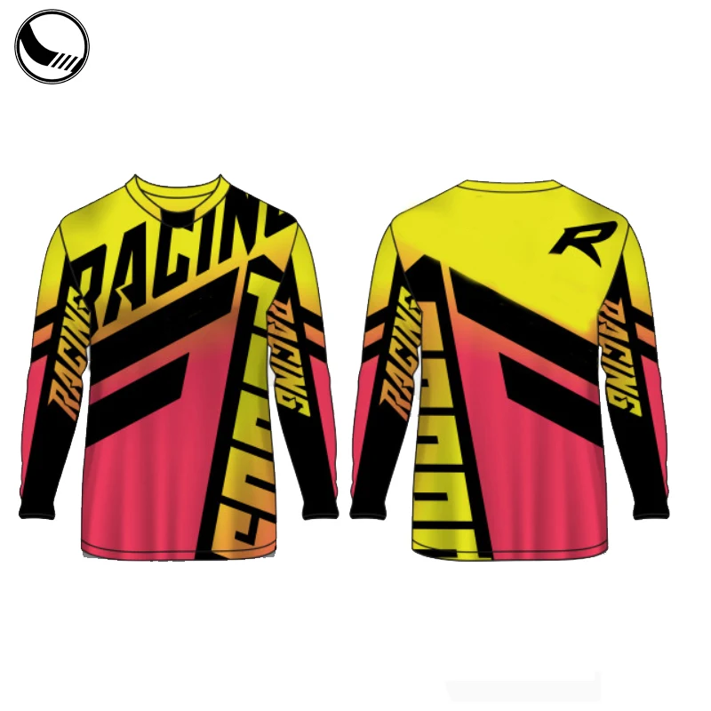 custom design sublimation racing bmx jersey