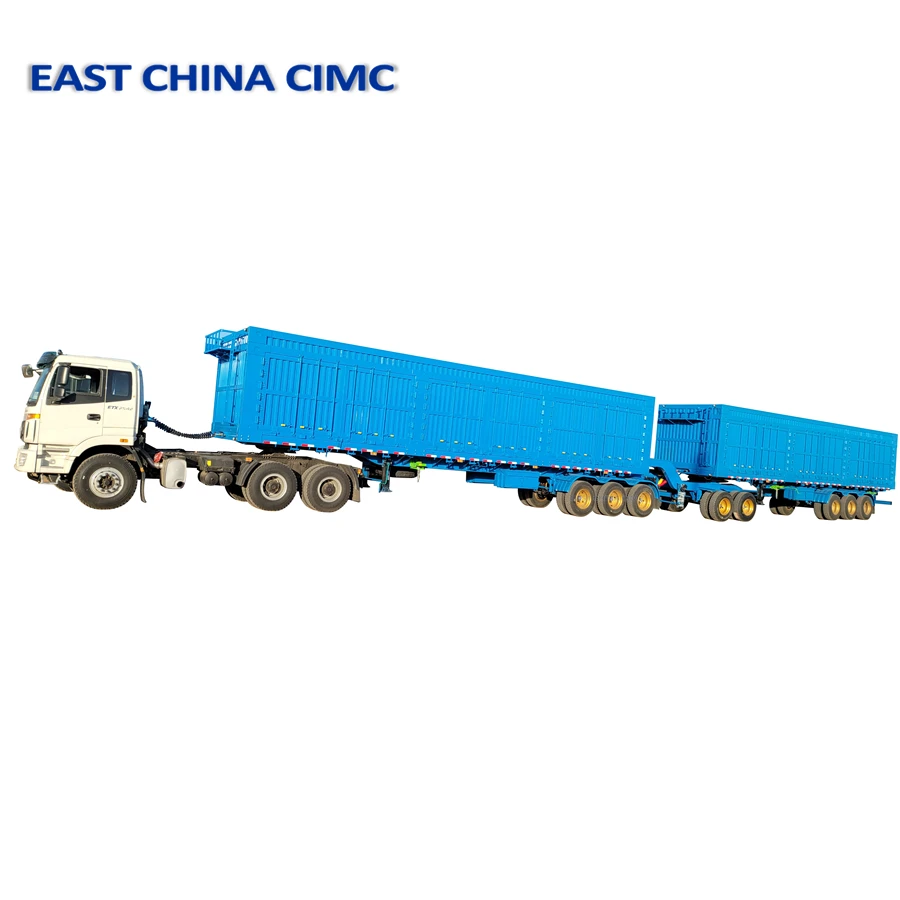 Turntable Drawbar Dolly Flatbed Lowbed Trailer CIMC for sale