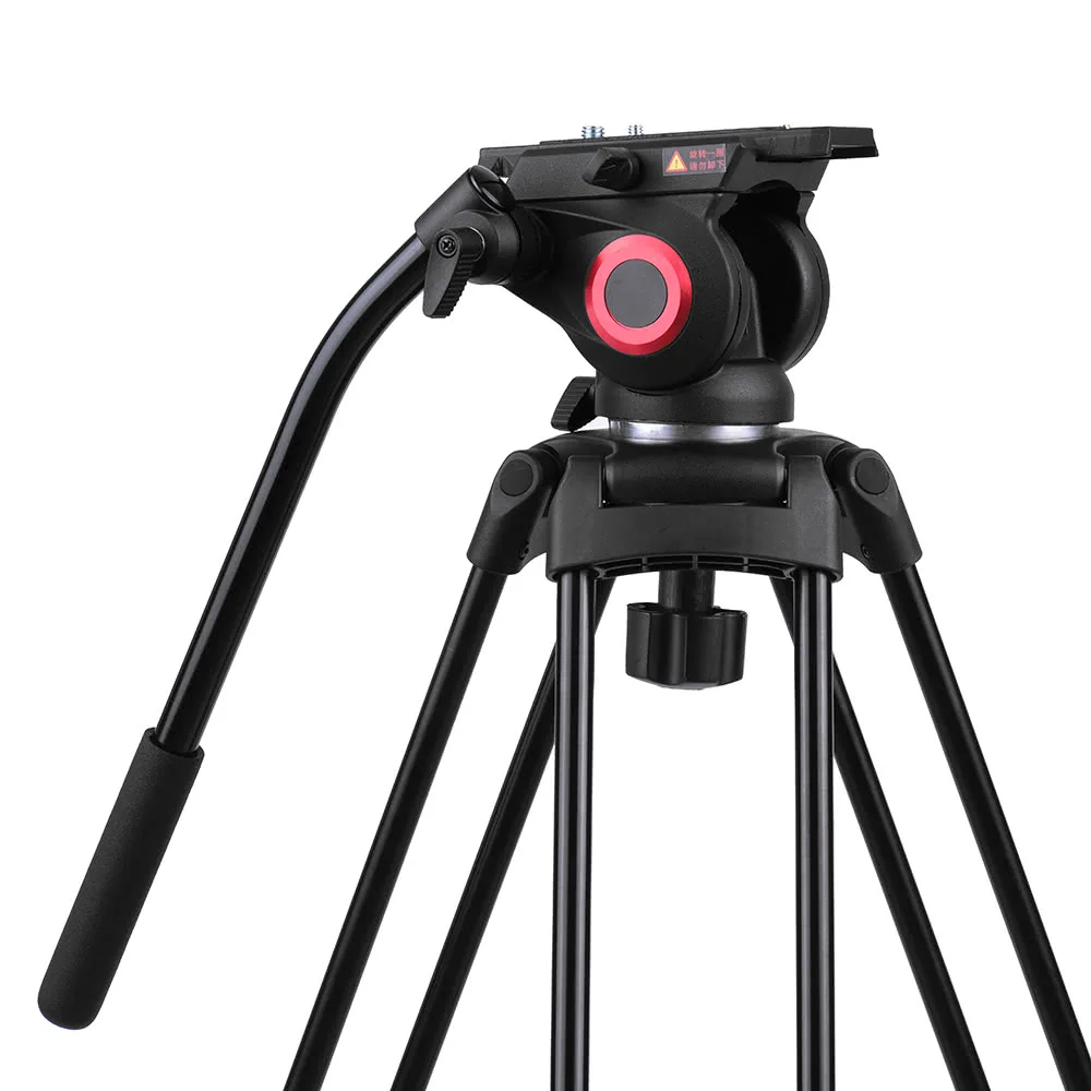 2018 Wholesale Professional Hot Sale Aluminum Video Camera Tripod And Heavy Duty Payload With Fluid Head