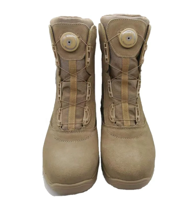 Fashion hiking shoes men combat boots walking style shoes with shoe lacing