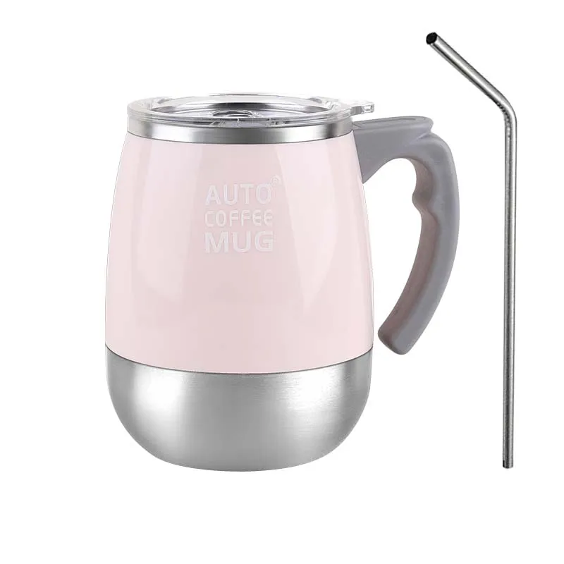 Business-Style Automatic Magnetic Mug Self-Stirring with Hot Water Pour Made of PP and Steel