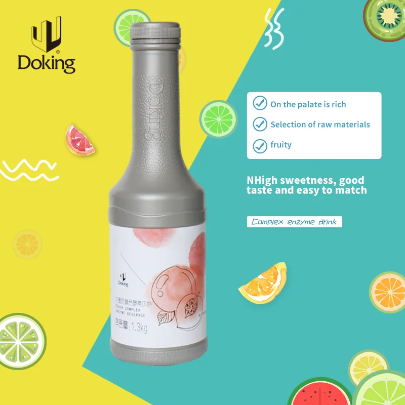 Doking health good taste Peach compound enzyme beverage