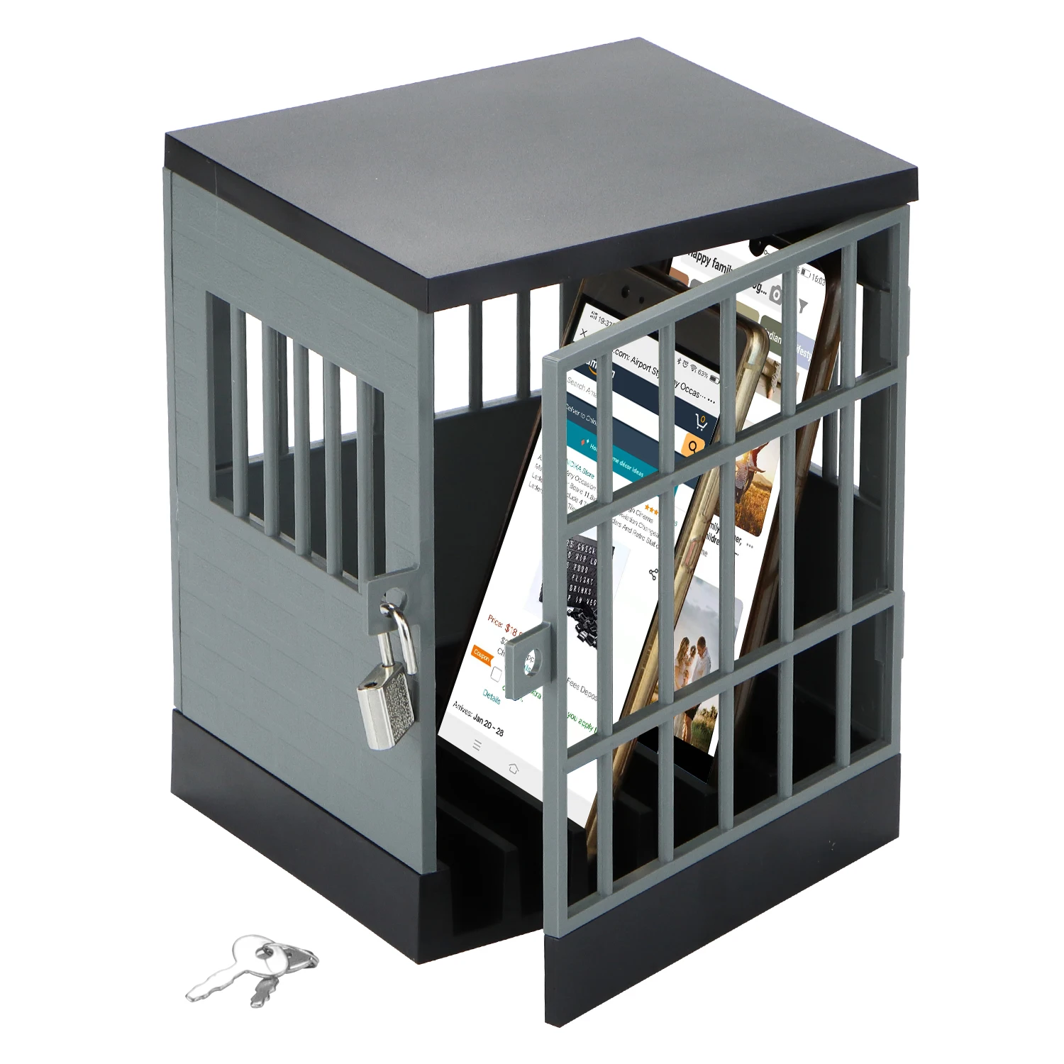 
Tesco Hot sale European Patent cell Phone cage lock family time Phones Prison Smartphone Stand Holders Classroom Storage Gadget 