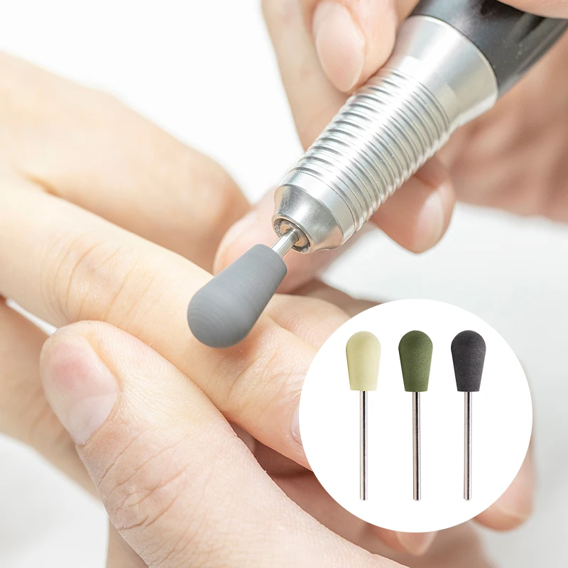 Professional Pedicure Clean Nail Art Manicure Practice Tools Nail Mat Silicone Polisher Nail Drill Bits For Polishing Skin