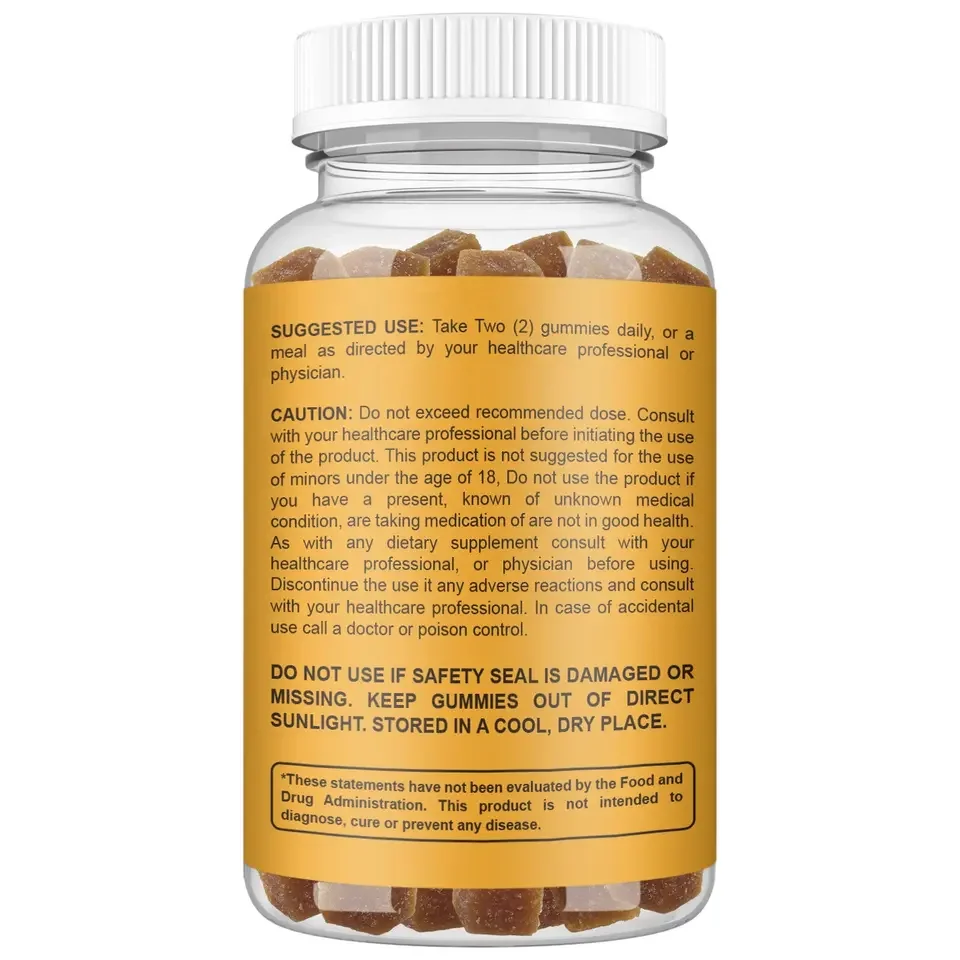 Biocaro OEM Private Label MACA Root Extract Hip Enlargement Booty Growth Butt Enhancement 100% Natural BBL Gummies For Buttocks