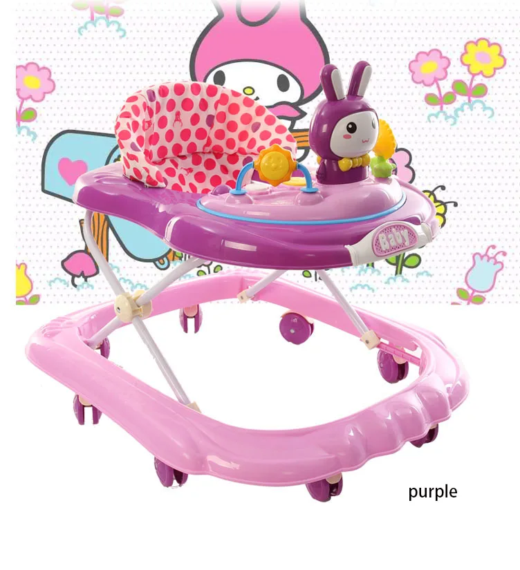hot sale cheap price china made good quality baby walker with music pu wheels