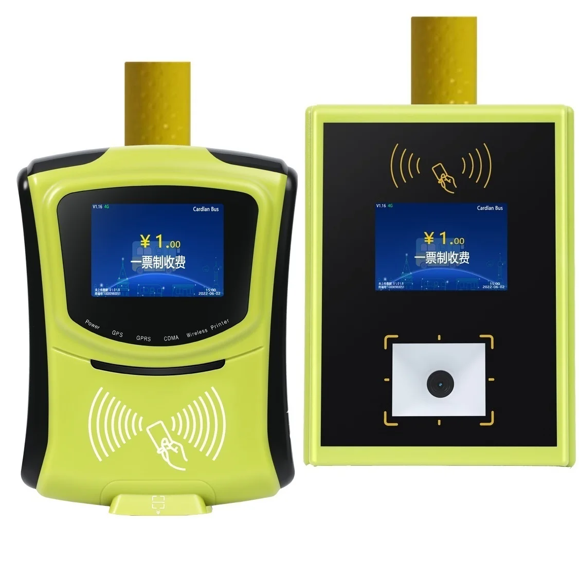 3G 4G WIFI paypass Payment reader pos printer terminal for bus prepaid ticketing system