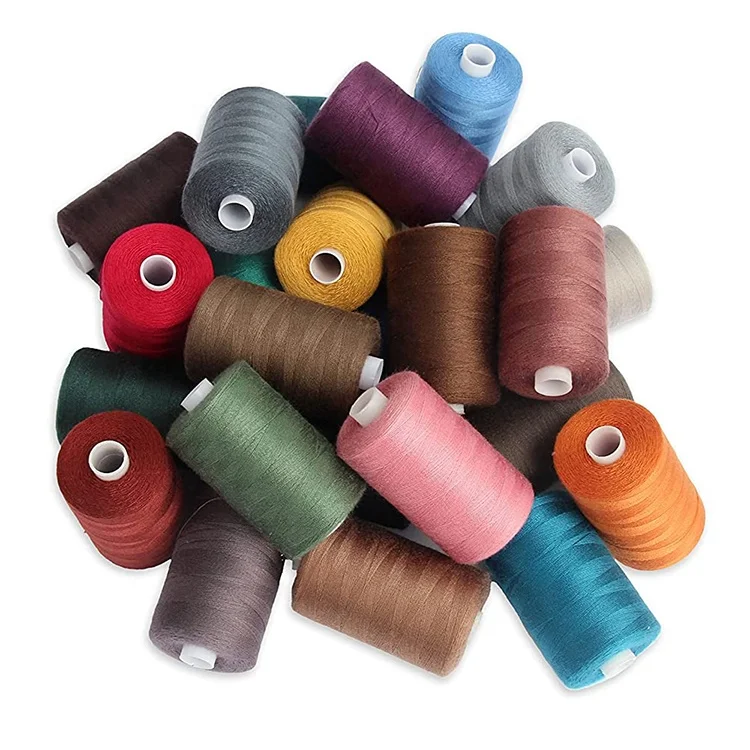 All Purpose 20s/2 5000yds 100% Spun Polyester Sewing Thread Manufacturer with Different Colors