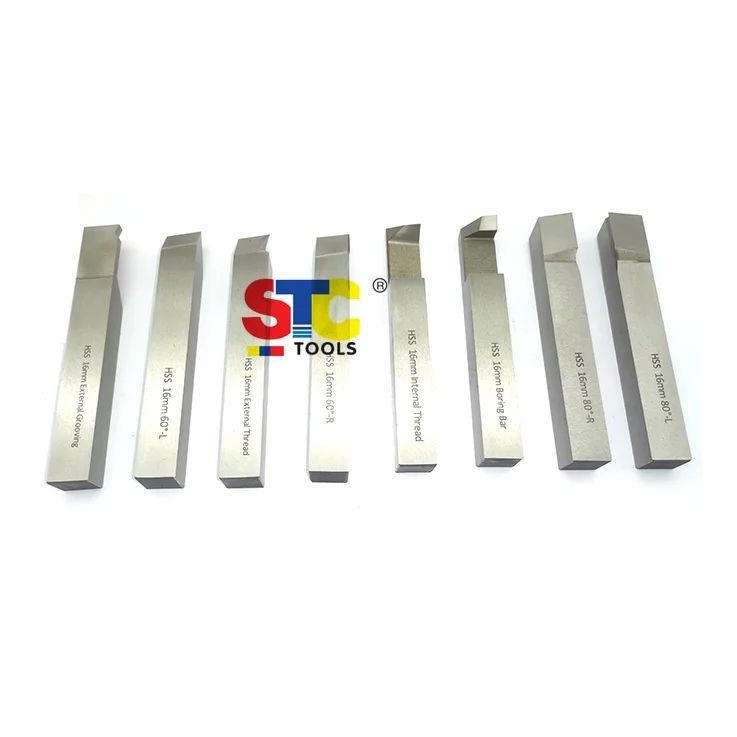 8pc lathe Blank Solid HSS Turning Tool Bit Set