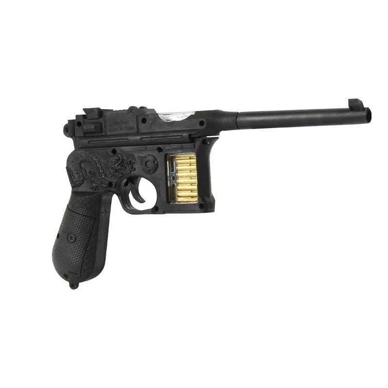 2024 Factory Wholesale Electric Revolver Mauser Gun Simulation Model Toy Gun Non Firing Toy Gun