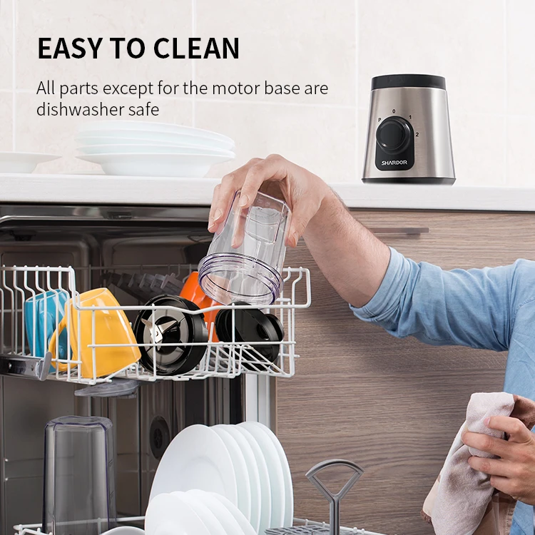 One Touch Operation Travel Kitchen Juicer Blender 10oz & 20oz Blender Cups Personal Blender Mixer