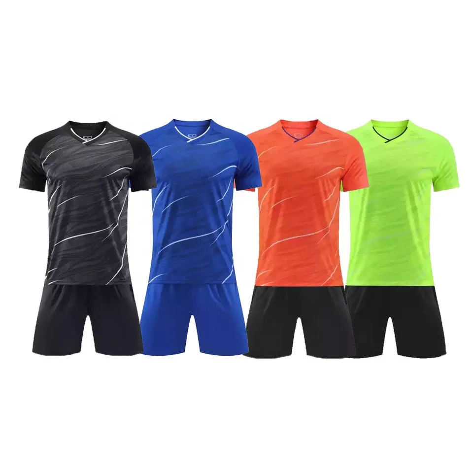 New Design V-neck Blank Football Jersey Breathable Soccer Team Jerseys Uniform Soccer Jersey