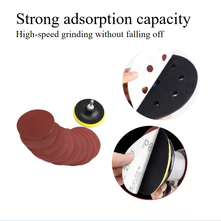 Red sandpaper sanding disc abrasive paper waterproof Versatile sandpaper disc  225mm Aluminum oxide abrasive paper