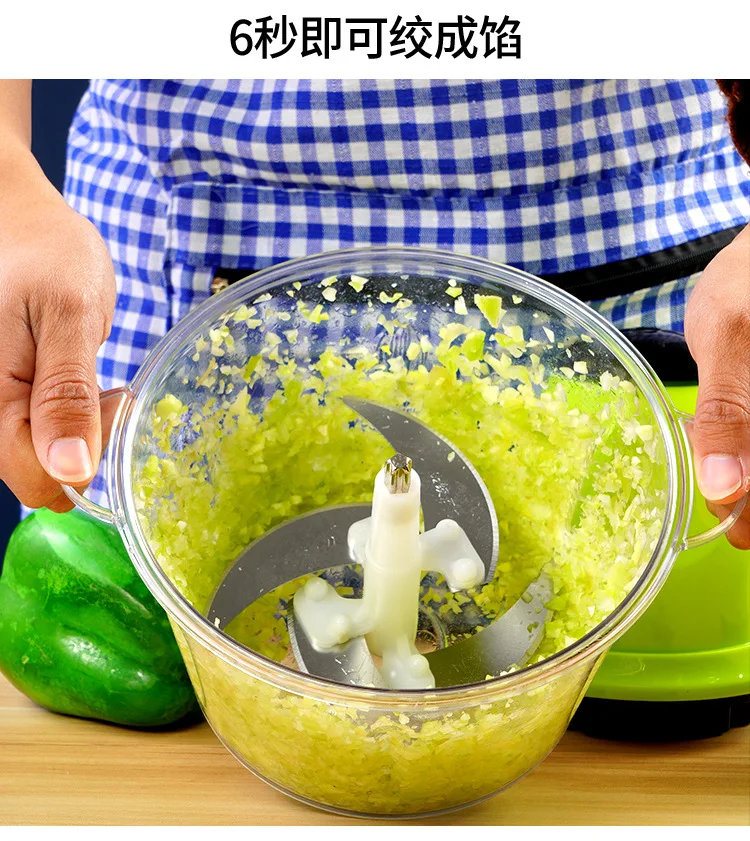 Hot Selling 2\3L Multifunction 2 Speeds Stainless Steel Meat Grinder Mini Meat Vegetable Slicer Chopper Grater Meat Grinders