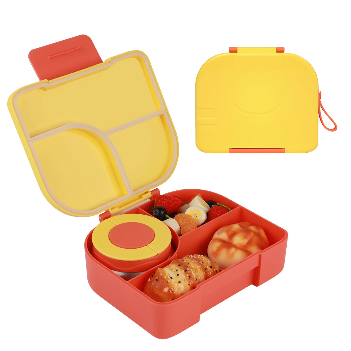 Leakproof Bento Box For Kids Cute Lunch Box 3 Compartments Large Capacity High Quality Lunch Boxes For Children