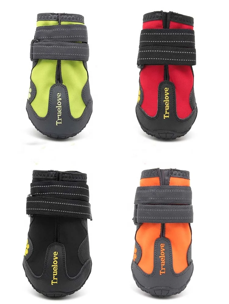 Dog boots waterproof fashion shoe with reflective tape feet covered claw covers shoes dog
