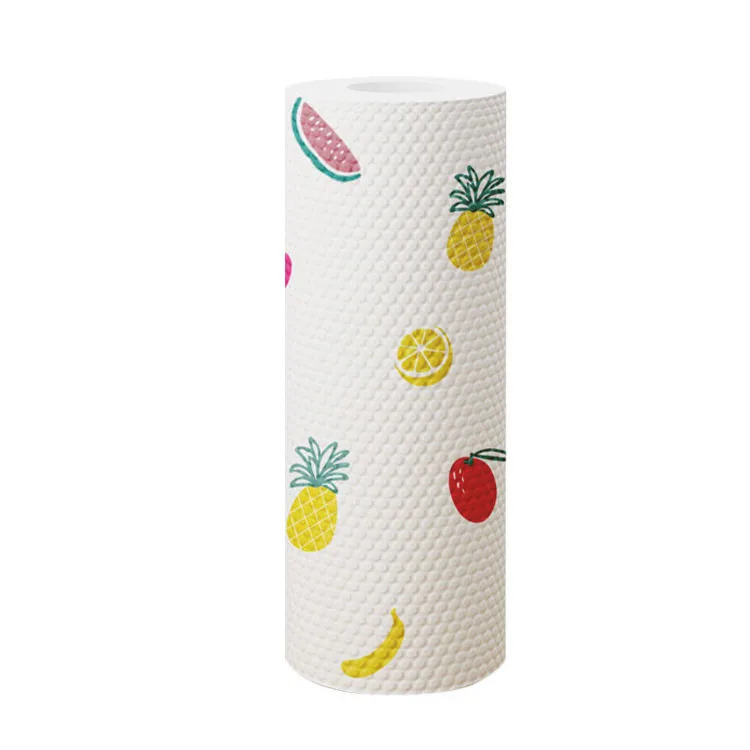 Wholesale Household Cleaning Products Disposable Nonwoven Kitchen Roll Rag Dishcloth Duster Dish Towel Wipe Cleaning Cloth