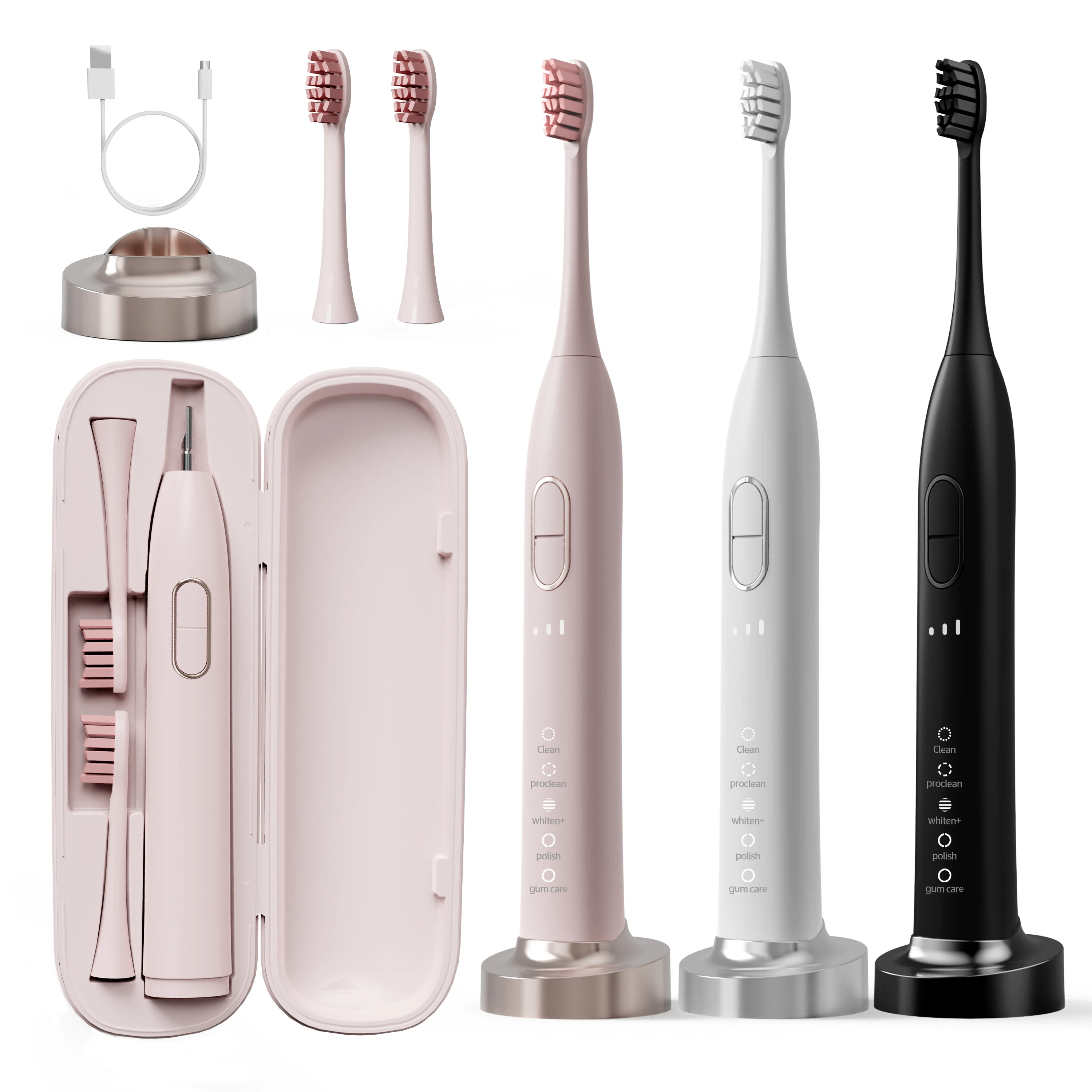 PRESSURE SENSOR waterproof IPX8 48000 strokes/min sonic electric toothbrush