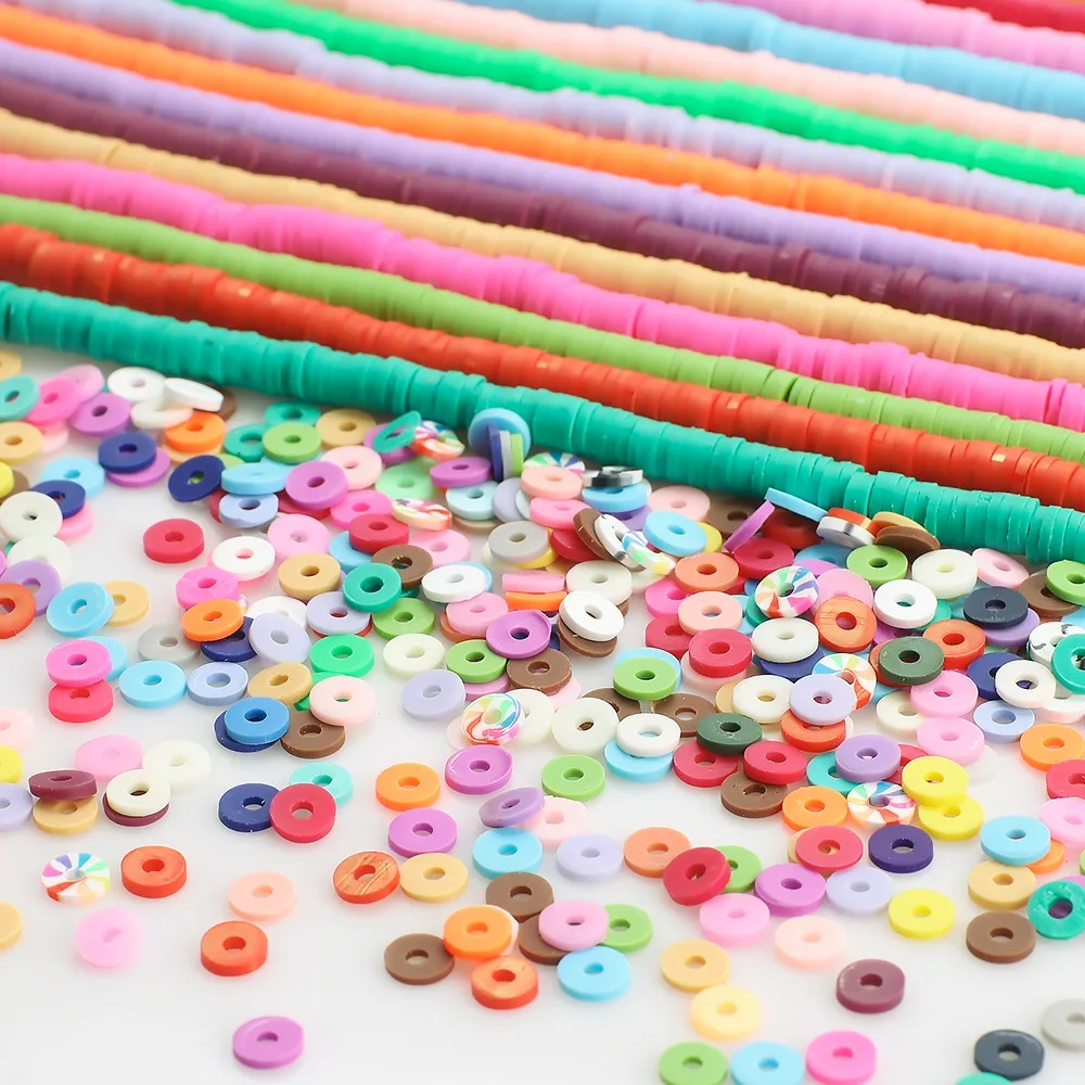 Mix Color 6mm Polymer Clay Beads Loose Spacer Beads For Jewelry Making DIY Bracelets Clay Sets