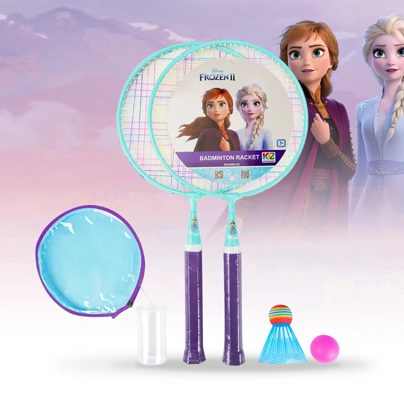 Лидер продаж, детский набор для бадминтона Disney «Холодное сердце» с прочным нейлоновым бадминтоном для девочек