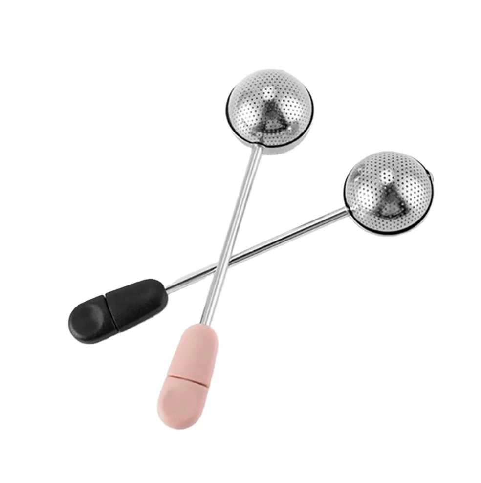 304 для заварки чайного шарика из нержавеющей стали с длинной вращаемой ручкой