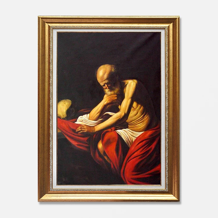 Classical Hand Painted Canvas Art Image Male Body Art Painting Portrait Art