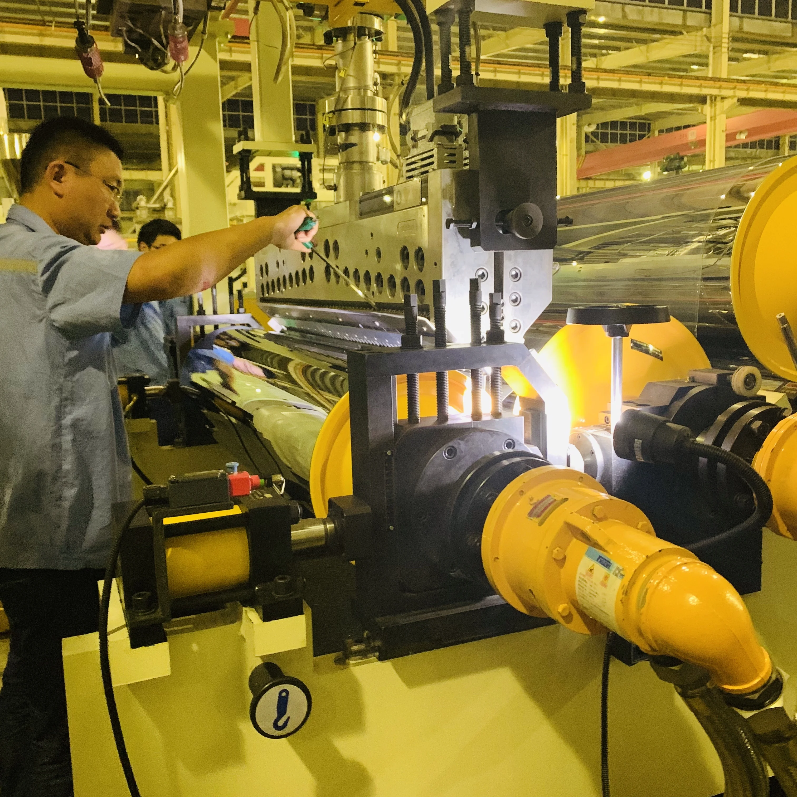 Biodegradability PBS PBAT PLA Bamboo fiber starch crop composite sheet board extrusion equipment degradable sheet machine