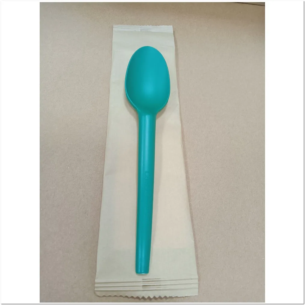 China supplier Quanhua Green compostable CPLA disposable Tasting spoons