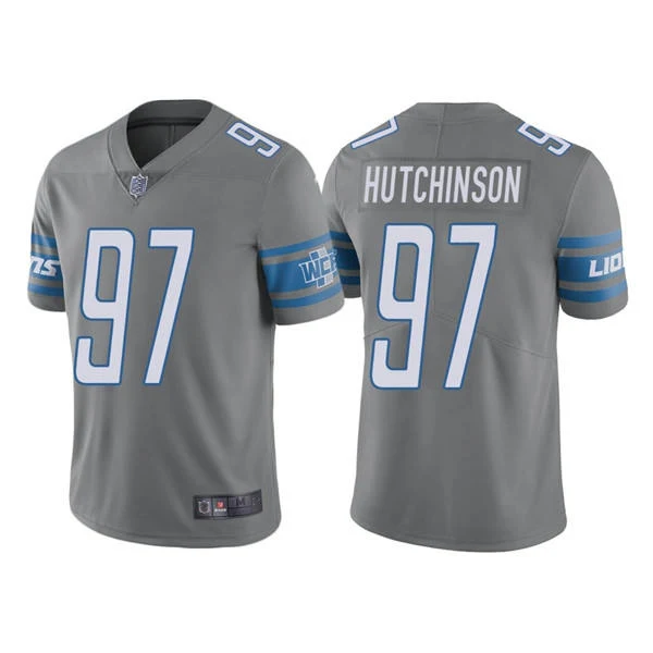 Wholesale New Lions Top Fashion Men Round Neck Pocket Casual Plain Quantity Loose Cotton American Football New Jersey set