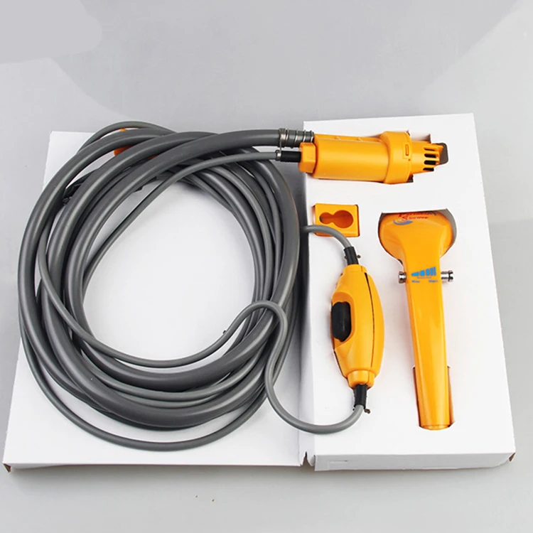 
High quality portable 12v dc rechargeable camping shower 
