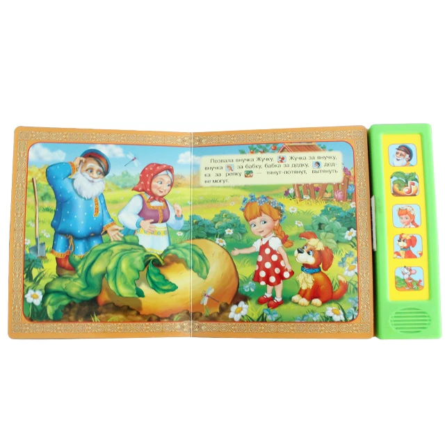 Factory customized  educational learning musical&sound talking book