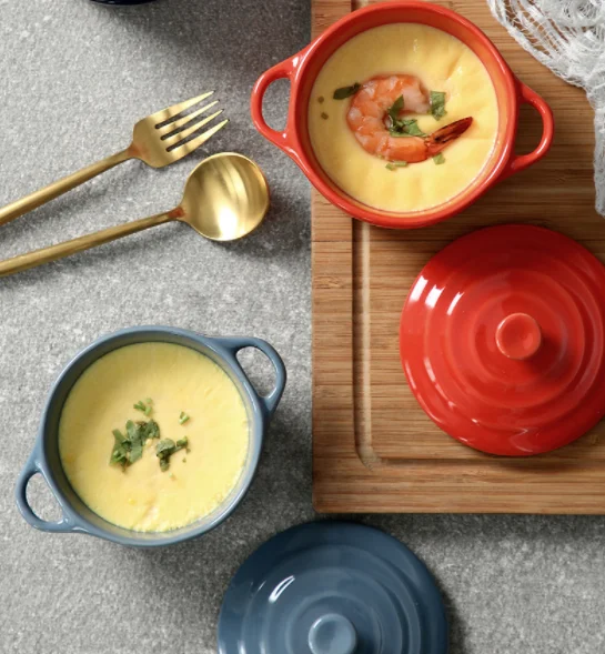 factory price hot sale ceramic porcelain soup tureen cooking pot with