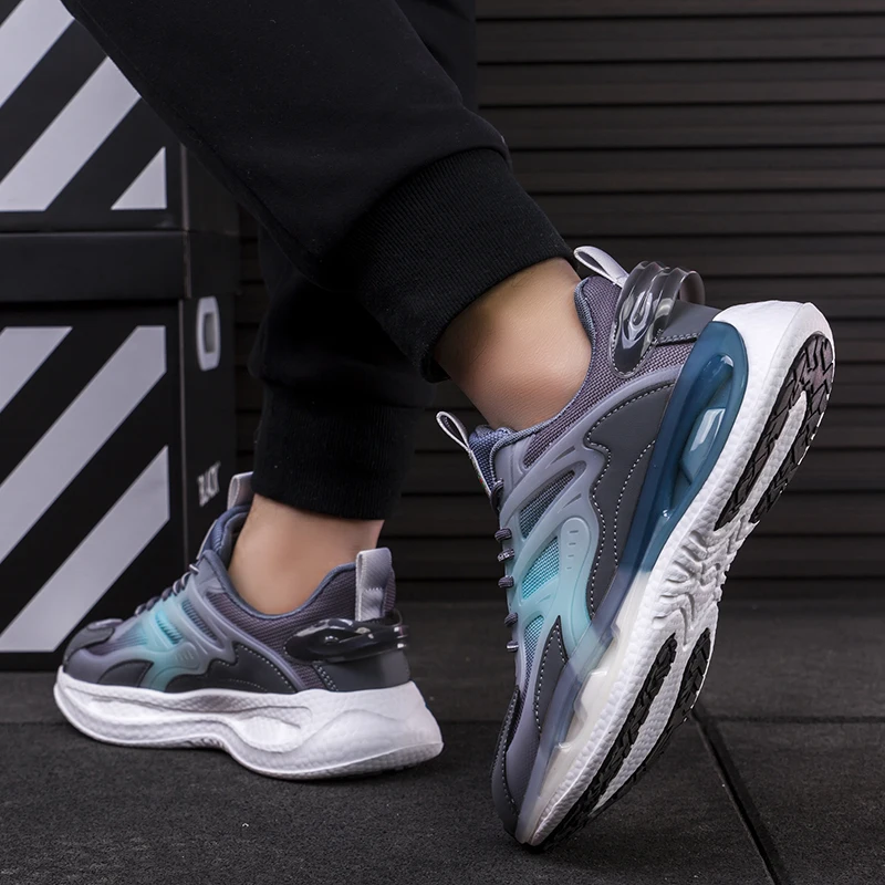 Adit Shoes Factory Wholesale New Design Comfortable Rubber Sole Breathable Mesh Running Walking BasketballStyle trend Shoes Men