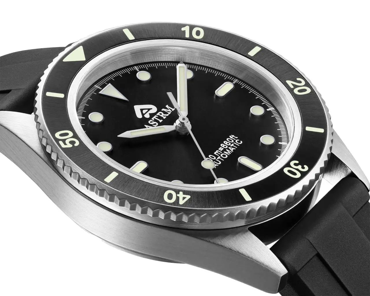 Shenzhen watch factory high quality sapphire luminous effect 20 atm waterproof  men mechanical stainless steel Watch