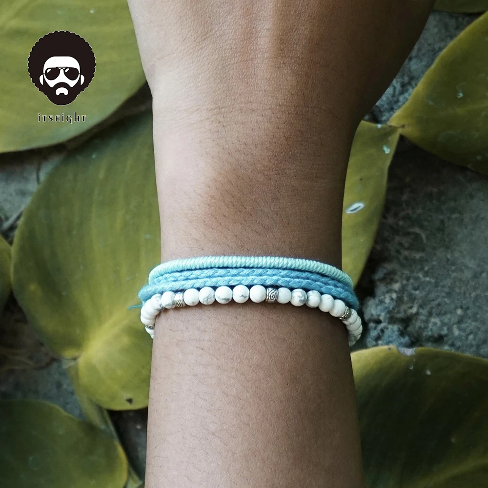 Wholesale European and American step into hand-woven bracelet chain beaded bracelet rice beads bohemian beaded bracelet jewelry