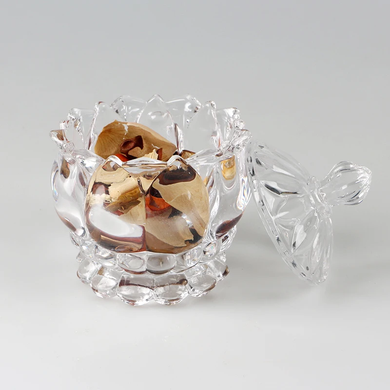 200ml Cheap Luxury  Cookie Storage Bottles Jars Glass with Glass lid