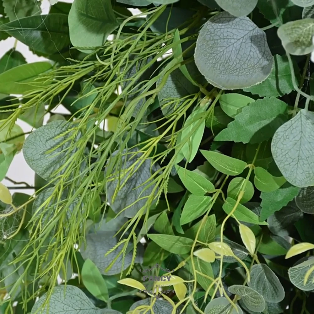 Greenery Leaf Round Wedding Flower Arch Backdrop Flower Arbor Floral Circle Moongate Wedding Party Events