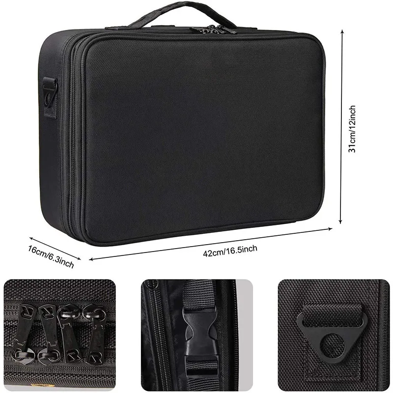  Cosmetic bag cosmetic organizer makeup case for beauty artists