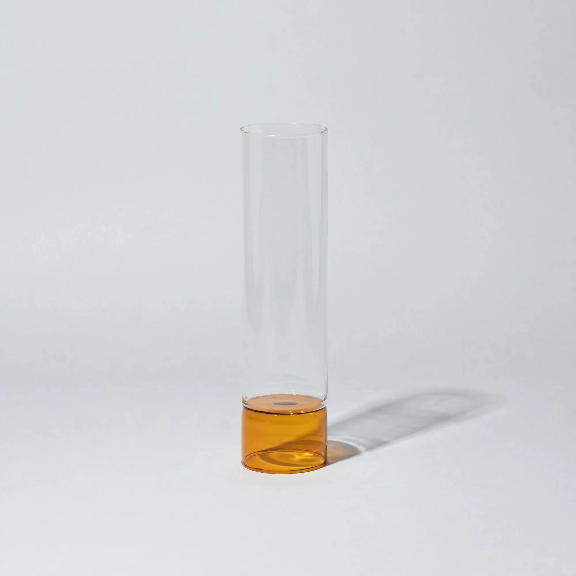 Custom Made Multi-colored Bamboo Shaped  Glass Cylinder Vase For Home Decoration