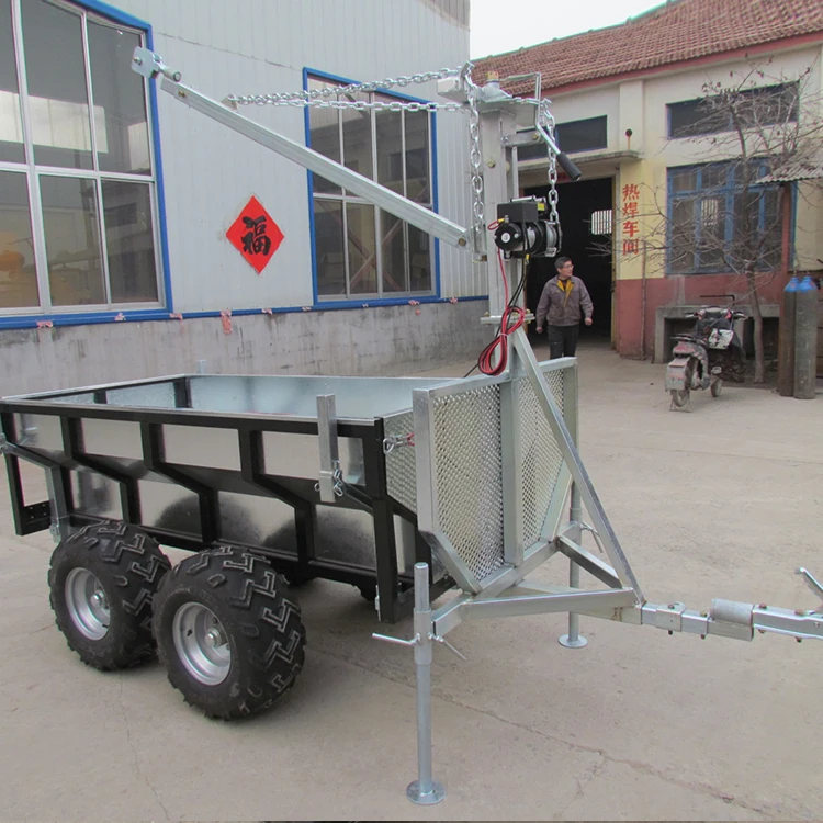 ATV-TB1000 garden machinery timber trailer made in China