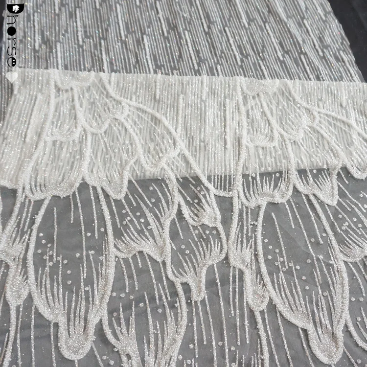 New arrival beaded glitter mesh fabric,glitter tulle fabric,glitter fabric for dresses