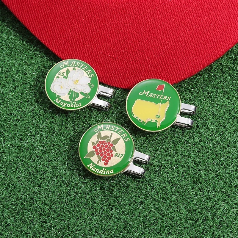 Custom ball marker Golf magnetic  Hat Clip metal bulk personalized magnet golf ball marker