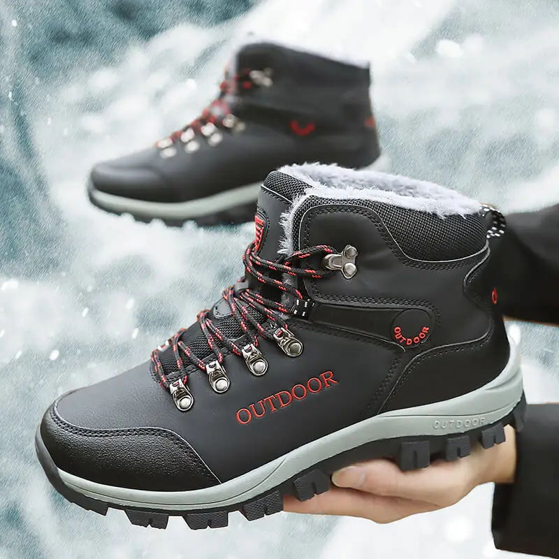 New Arrivals Wear-resistant Warming Mens Snow Boots Snowproof Footwear Wholesale Sport Snowproof Snow Shoes For Men Cotton Shoes