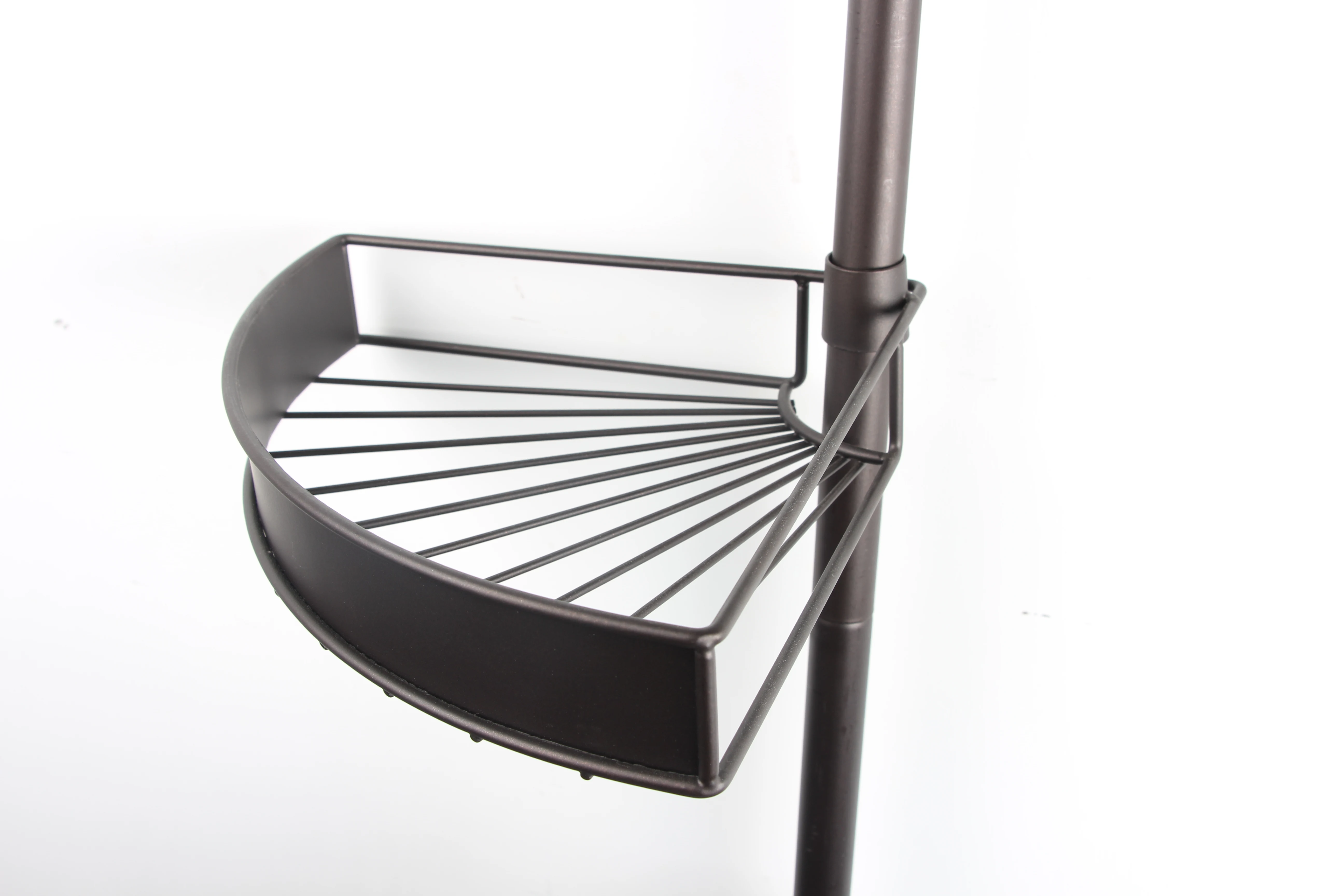 Manufacturer supplier metal corner shelf shower pole caddy