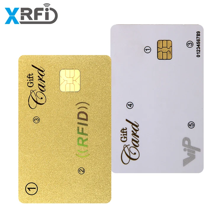 Hot Sell Contact Ic Card Sle4442 Rfid Chip Blank Card For Payment